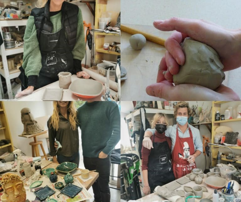 workshop - discovery of ceramist modelling
				in Cannes