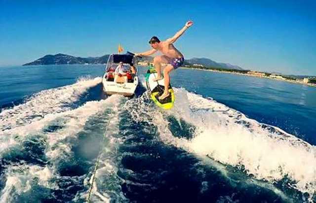 wakeskate- slide through the water on a bootless board!
				in Cannes