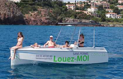 BOAT RENTAL WITHOUT LICENSE IN CANNES - MORNING 9AM-12AM